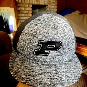 Nike grey/black Purdue Flat Brim Cap